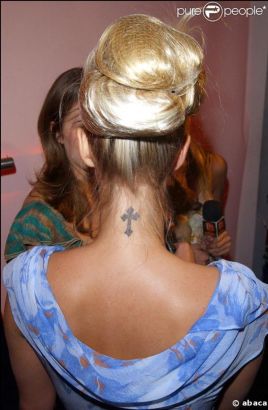 Nicky Hilton Neck Tattoo